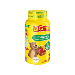 مکمل پاستیلی میوه ای کودکان لیل کریترز Lil Critters vita fusion حاوی ویتامین سی زینک پلاس ویتامین دی