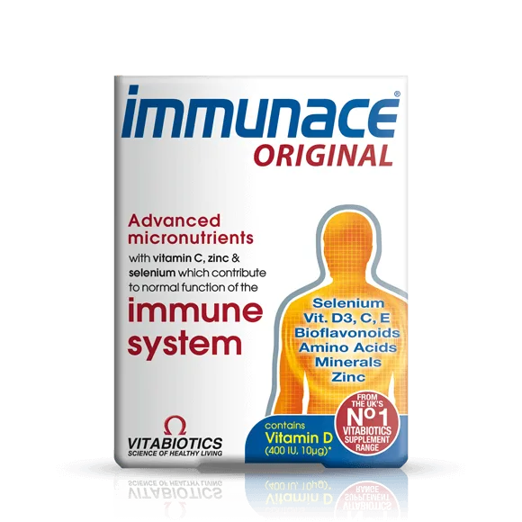 قرص اورجینال تقویت ایمنی بدن ایموناس ویتابیوتیکس 30عددی immunace ORIGINAL1