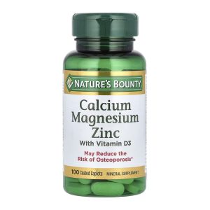 قرص کلسیم منیزیم زینک نیچرز بونتی 100عددی | Calcium Magnesium Zinc Nature’s Bounty