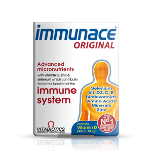 قرص اورجینال تقویت ایمنی بدن ایمیونس ویتابیوتیکس 30عددی immunace ORIGINAL