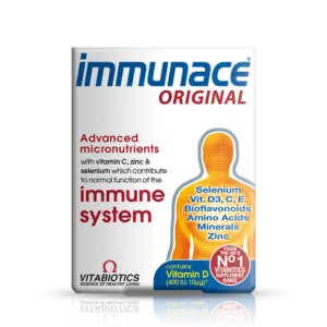 قرص اورجینال تقویت ایمنی بدن ایمیونس ویتابیوتیکس 30عددی immunace ORIGINAL