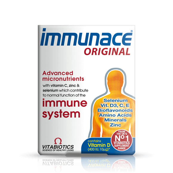 قرص اورجینال تقویت ایمنی بدن ایموناس ویتابیوتیکس 30عددی immunace ORIGINAL1