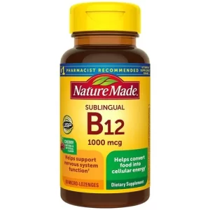 مکمل B12 نیچر مید 1000mg افزایش انرژی و متابولیسم طبیعی بدن