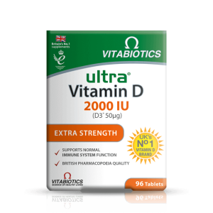 ویتامین دی ویتابیوتیکس 2000 IU انگلیس Vitamin D ultra