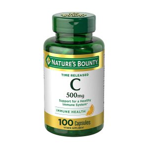 کپسول ویتامین سی نیچرز بونتی 500mg | تقویت سیستم ایمنی بدن Vitamin C