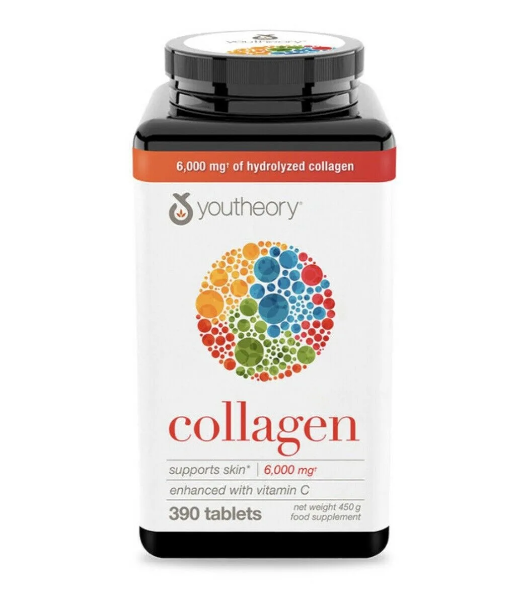 قرص کلاژن یوتئوری راز جوانی تقویت پوست مو ناخن 390 عددی2