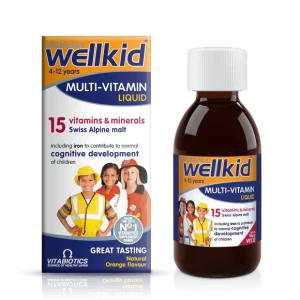 شربت مولتی ویتامین کودکان ول کید ویتابیوتیکس well kid liquid