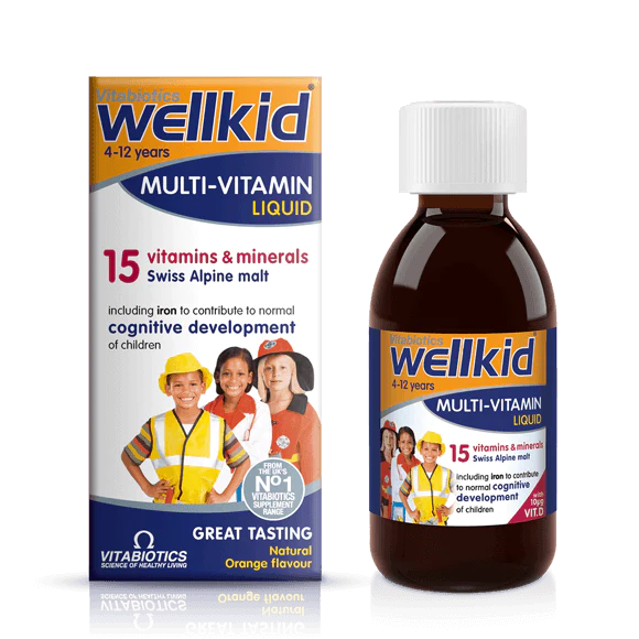 شربت مولتی ویتامین کودکان ول کید ویتابیوتیکس well kid liquid