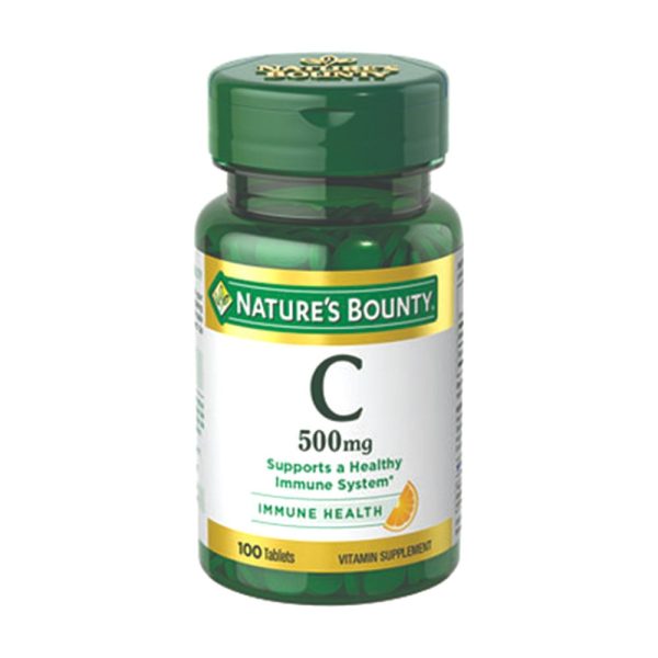 قرص ویتامین سی نیچرز بونتی | تقویت سیستم ایمنی بدن 100عددی Nature’s Bounty Vitamin C 500mg