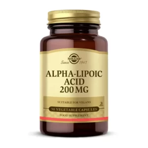 آلفا لیپوئیک سولگار 200mg کاهش وزن بهبود زخم قند خون 50عدد(0582) SOLGAR Alpha Lipoic Acid