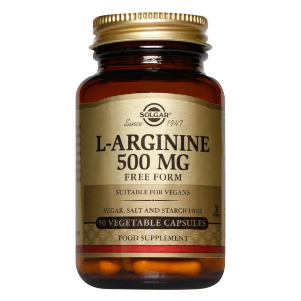 مکمل ال آرژینین سولگار 50عددی SOLGAR L-Arginine 500 mg