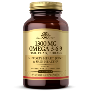 مکمل امگا 3.6.9 سولگار 1300MG Omega 3-6-9 Softgels SOLGAR