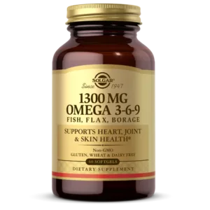 مکمل امگا 3.6.9 سولگار 1300MG Omega 3-6-9 Softgels SOLGAR