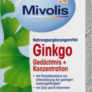 مکمل تخصصی جینکگو Ginkgo میولیس تقویت و تمرکز حافظه با انواع ویتامین ها 40عددی