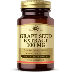 مکمل عصاره هسته انگور 100mg سولگار(کد3551) SOLGAR Grape Seed Extract