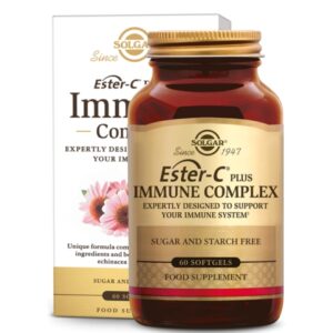 مکمل ویتامین سی Ester-C® Plus سولگار 60عدد تقویت سیستم ایمنی بدن(کد8076) SOLGAR IMMU COMPLEX