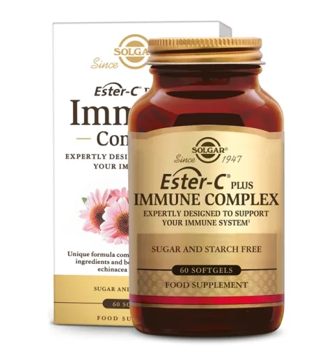 مکمل ویتامین سی Ester-C® Plus سولگار 60عدد تقویت سیستم ایمنی بدن SOLGAR IMMU COMPLEX