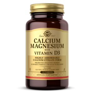 مکمل کلسیم منیزیم با D3 سولگار Calcium Magnesium with Vitamin D3 SOLGAR