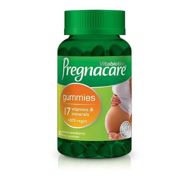 مکمل پاستیلی کاملا گیاهی پرگناکر ویتابیوتیکس Vitabiotics Pregnacare حاوی 17 ماده معدنی بسته 60 عددی