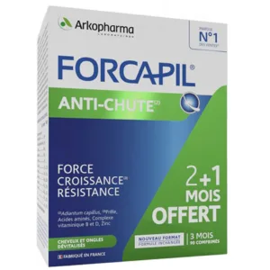 (یک ورق 15 عددی) مکمل ضد ریزش فورکاپیل فرانسه ضدریزش محرک رشد تقویت ریشه Forcapil® Anti-chute