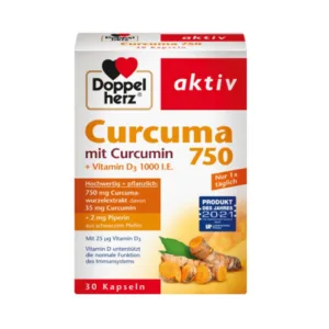 مکمل ریشه زردچوبه دوپل هرز Curcuma 750 حفظ عملکرد و ریکاوری عضلات و استخوان