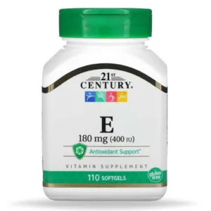 مکمل ویتامین E برند CENTURY 21 دوز (180mg=400IU)