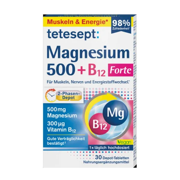 Magnesium supplement 500 Ttsept with B12