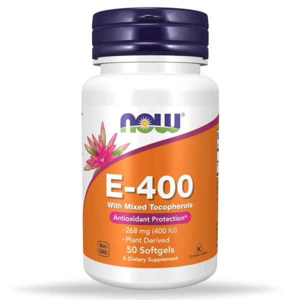 ویتامین E برند NOW دوز (268mg =400IU)