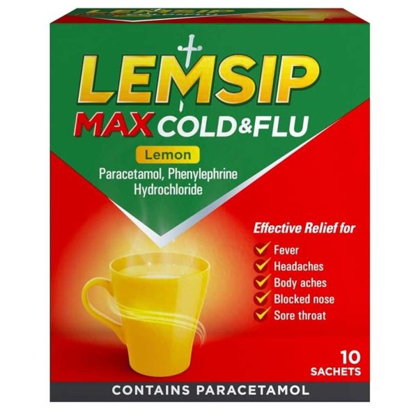 درمان علائم سرماخوردگی و آنفولانزا LEMSIP طعم لیمو