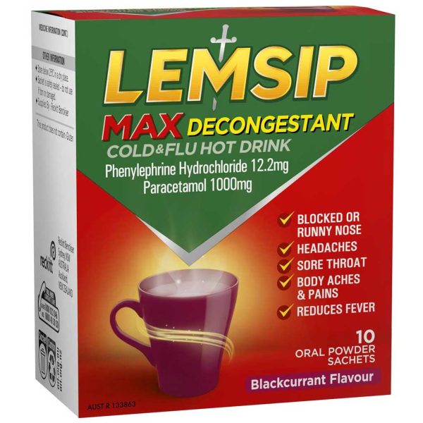 درمان علائم سرماخوردگی و آنفولانزا LEMSIP طعم انگور سیاه فرنگی