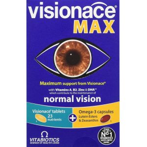 مکمل ویژن ایس  visionace MAX ویتابیوتیکس تقویت سیستم بینایی و چشم اورجینال