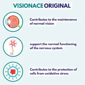 مکمل ویژن ایس visionace ویتابیوتیکس تقویت سیستم بینایی و چشم normal vision