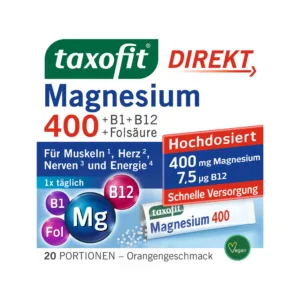 مکمل حرفه ای منیزیم400 تاکسوفیت ساشه ای taxofit® Magnesium400