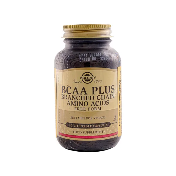 مکمل BCAA Plus سولگار (اسیدهای آمینه شاخه دار) 50عدد SOLGAR BCAA Plus