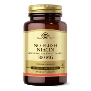 مکمل نیاسین B5 سولگار کاهش خستگی افزایش انرژی NO-FLUSH NIACIN 500mg