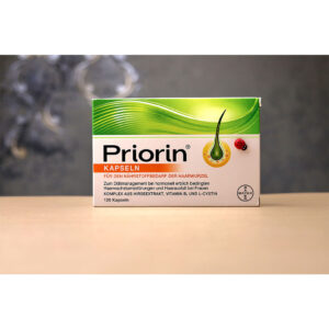 مکمل ضدریزش هورمونی پریورین Priorin® اصل بایر آلمان 120 عددی (4 ورق با جعبه کامل )