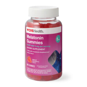 پاستیل ملاتونين CVS Health آمریکا 5mg درمان طبیعی بی خوابی و تنظیم چرخه خواب 90عدد