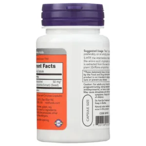 مکمل ضد افسردگی 5-HTP برند NOW دوز 100mg