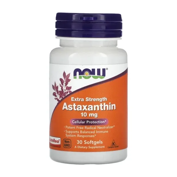 آستاگزانتین NOW قوی ترین آنتی اکسیدان جهان 10mg