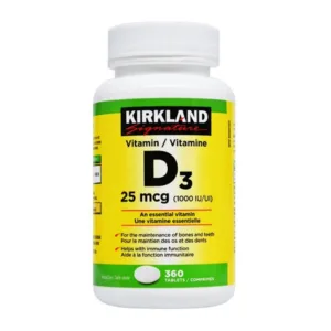 ویتامین دی D3 کرکلند 1000 کانادا 25mcg