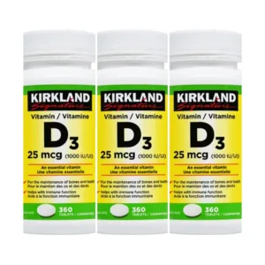ویتامین D3 کرکلند 1000 کانادا 25mcg