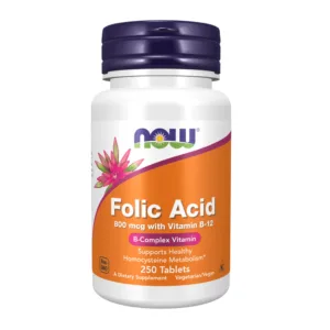 قرص فولیک اسید NOW آمریکا 800mg تعداد 250تایی