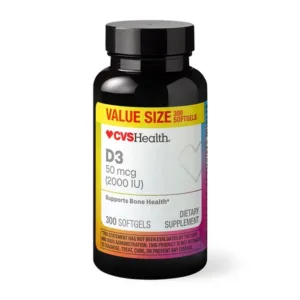 قرص ویتامین D3 دی CVS Health آمریکا 2000UI تعداد 300عدد