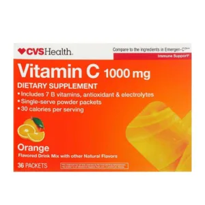 پودر ویتامین سی CVS Health آمریکا 1000mg ساشه 36 عدد