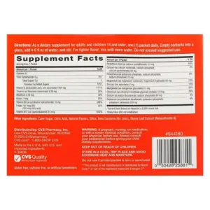 پودر ویتامین سی CVS Health آمریکا 1000mg ساشه 36 عدد