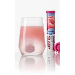 قرص جوشان B12 میولیس طعم توت فرنگی‌ 20 عددی