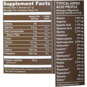 پودر کلاژن و پپتاید VITAL PROTEIN طعم شکلاتی