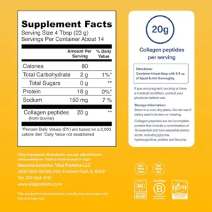 پودر کلاژن و پپتاید Vital Protein طعم وانیل