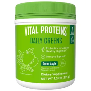 پودر گرین اپل vital protein حاوی پروبیوتیک و میوه های ارگانیک