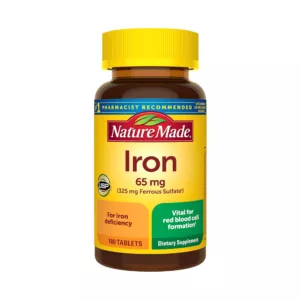 قرص آهن نیچر مید 65mg